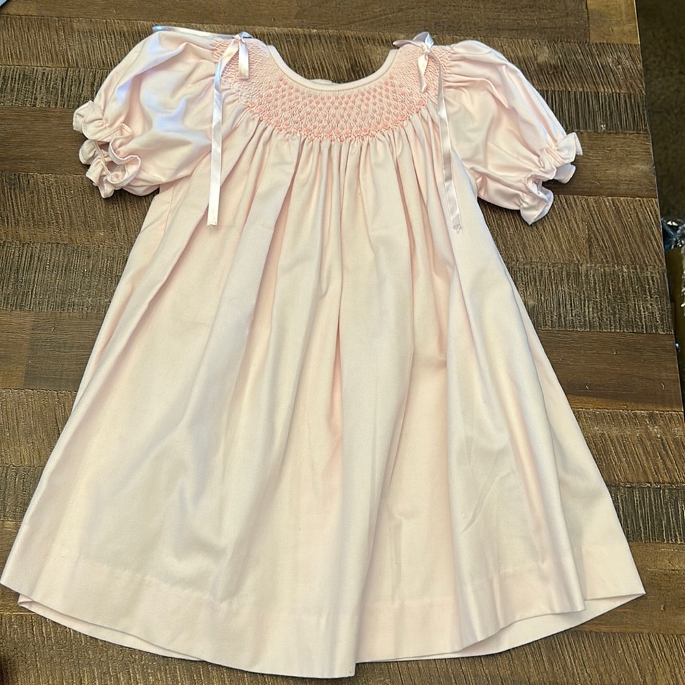 Pink Smocked Dress